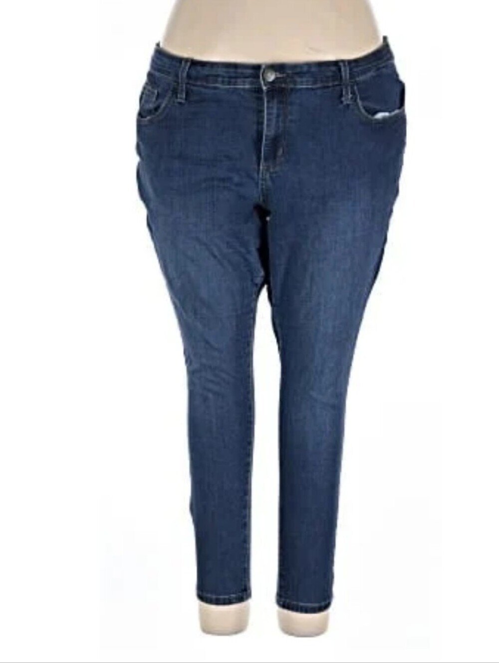 Women's Dark Denim High Rise Skinny Jeans - Ava & Viv - 18